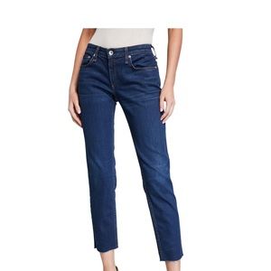 Dre Low-Rise Ankle Boyfriend Jeans